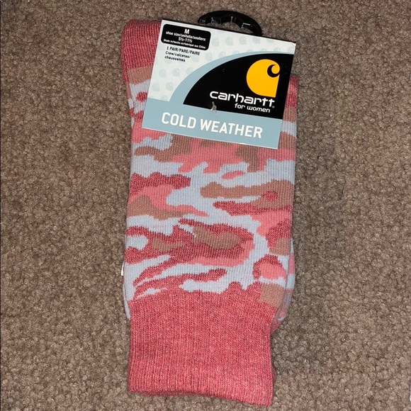 Carhartt Women's Camo Acrylic Wool Boot Crew Socks - Picture 2 of 2